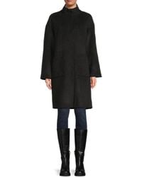 J.McLaughlin - J. Mclaughlin Lyons Mock Turtleneck Wool-Blend Coat - Lyst