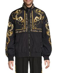 Versace Jeans Couture - Baroque Print Stand Collar Bomber Jacket - Lyst