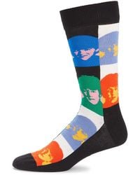 Happy Socks - Beatles All Together Now Crew Socks - Lyst