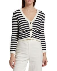 Ba&sh - Gamden Stripe Cropped Cardigan - Lyst