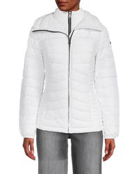 DKNY Packable 2 In 1 Puffer Jacket - White