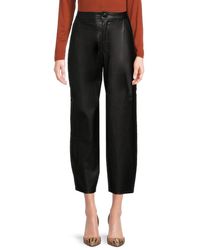 Noisy May - Pallie Faux Leather Cropped Pants - Lyst