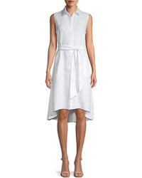 saks off fifth white dresses