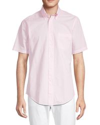 Short Sleeve Seersucker Shirts for Men 