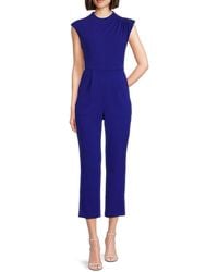 Calvin Klein - Pleated Cropped Jumpsuit - Lyst