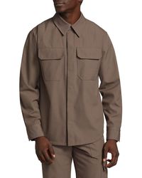 Helmut Lang - 'Military Wool Blend Utility Shirt - Lyst