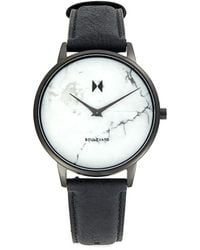 MVMT 38mm Stainless Steel & Leather-strap Watch - Grey