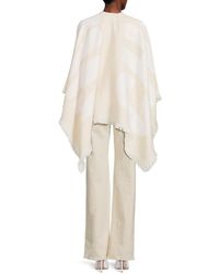 ポンチョ・ケープ Jimmy Choo Logo Printed Wool Poncho Jimmy Choo Logo Printed Wool Poncho | ShopSimon
