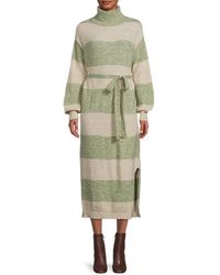 FRNCH - Diana Striped Midi Sweater Dress - Lyst