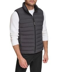 Calvin Klein - Hooded Zip Up Puffer Vest - Lyst