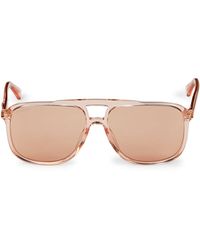 gucci 58mm clubmaster sunglasses