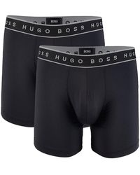BOSS by HUGO BOSS 2-pack Logo Boxer Brief - Black