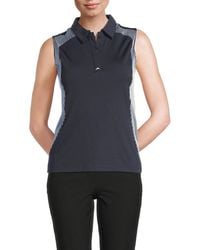 J.Lindeberg - J. Lindeberg Betsy Printed Polo Top - Lyst