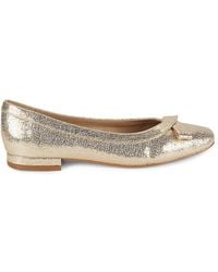Saks Fifth Avenue - Kaia Metallic Ballet Flats - Lyst