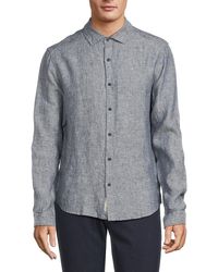 Onia - Linen Slim Fit Shirt - Lyst