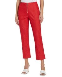 Cinq À Sept - Loren Front-Zip Crop Pants - Lyst