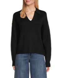 Rag & Bone - Gretchin Johnny Collar Rib-Knit Sweater - Lyst
