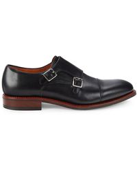 Gordon Rush Diplomat Leather Double Monk-strap Shoes - Black