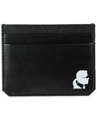 Karl Lagerfeld - Logo Leather Card Holder - Lyst