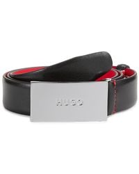 BOSS - Logo Leather Belt - Lyst