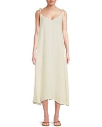 Gottex - Solid Cotton Cover-Up Midi-Dress - Lyst