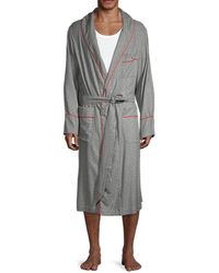 Isaia - Piped Pima Cotton Robe - Lyst