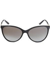 Versace - Pilot 58mm Cat Eye Sunglasses - Lyst