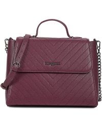 Karl Lagerfeld - Charlotte Leather Two Way Satchel - Lyst