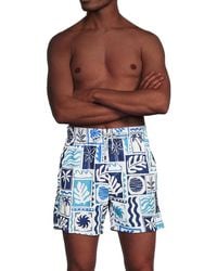 Vintage Summer - Coastal Print 4-way Stretch Volley Shorts - Lyst