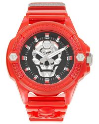 Philipp Plein - $kull Synthetic 45mm Polycarbonate & Silicone Strap Watch - Lyst