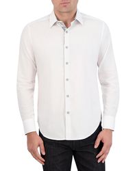 Robert Graham - Wayfarer Solid Curved Hem Shirt - Lyst