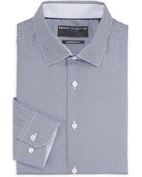 Report Collection - Geometric Spread Collar Dress Shirt - Lyst