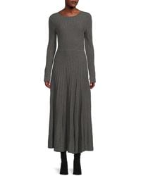 Ba&sh - Robe Jazia Ribbed Wool-blend Maxi Dress - Lyst