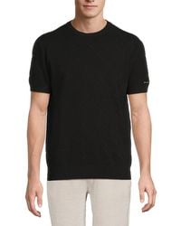 Karl Lagerfeld - Zigzag Jacquard Short-Sleeve Sweater - Lyst