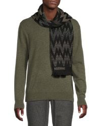 Missoni - Zig Zag Wool Blend Scarf - Lyst