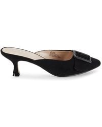 Saks Fifth Avenue - Lauren 63Mm Kitten Heel Mules - Lyst
