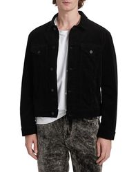 Monfrere - Dean Stretch Velvet Trucker Jacket - Lyst