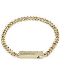 Effy - 14K Goldplated Sterling & 0.48 Tcw Diamond Chain Link Bracelet - Lyst