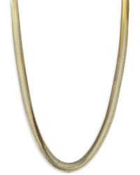 Chloe and Madison - 14K Goldplated & Rhodium Plated Snake Chain Necklace - Lyst