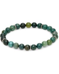 Saks Fifth Avenue Sterling Silver & Agate Bead Bracelet - Multicolour