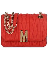 Moschino - Quilted M-logo Crossbody Bag - Lyst