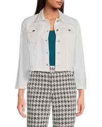 Tommy Hilfiger - Cropped Denim Jacket - Lyst