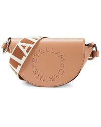 Stella McCartney - Linea Logo Vegan Leather Shoulder Bag - Lyst