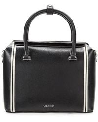 Calvin Klein - Perry Two Tone Satchel - Lyst