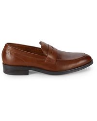 Calvin Klein - Jay Leather Penny Loafers - Lyst