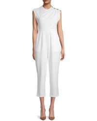 calvin klein jumpsuit white