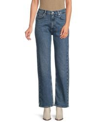 Rag & Bone - Hattie Stretch-Cotton Straight-Leg Jeans - Lyst