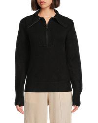 Saks Fifth Avenue - Drop Shoulder Quarter Zip Sweater - Lyst