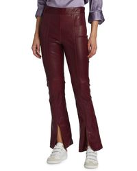 Twp - Skinny Love Leather Slit Front Pants - Lyst