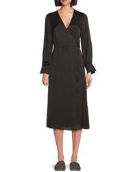 Ba&sh - Iris A-Line Wrap Midi-Dress - Lyst